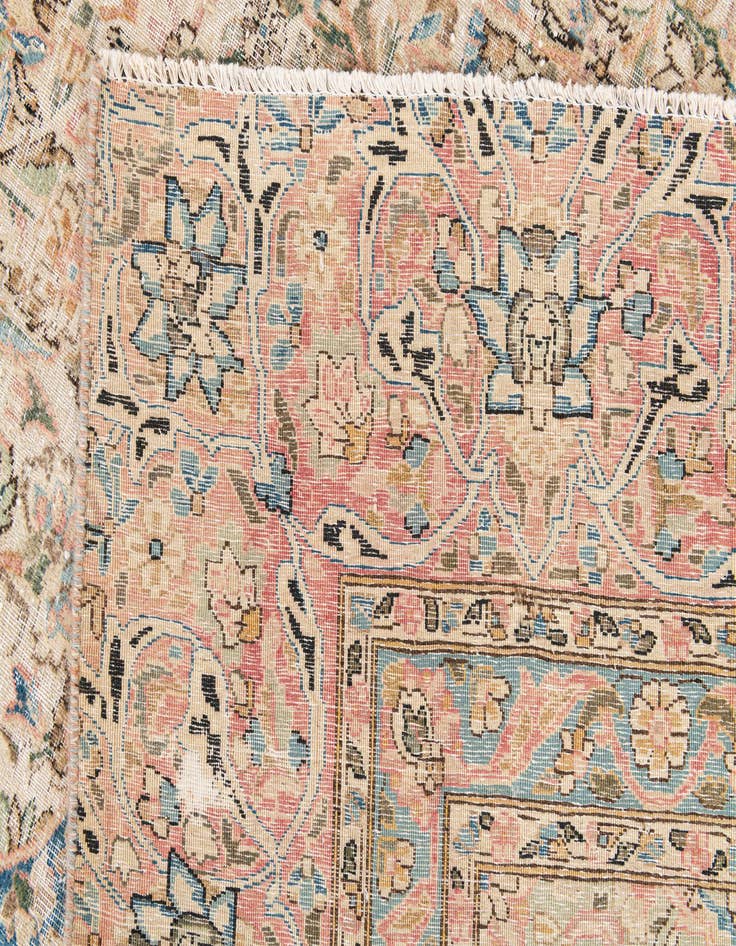 Detail image of  9' x 12' 9  Hand Knotted Ultra Vintage Persian Wool Rug