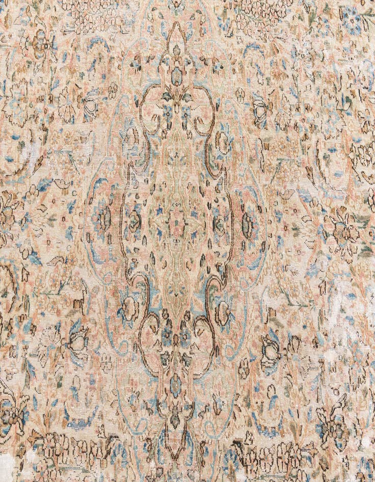 Detail image of  9' x 12' 9  Hand Knotted Ultra Vintage Persian Wool Rug