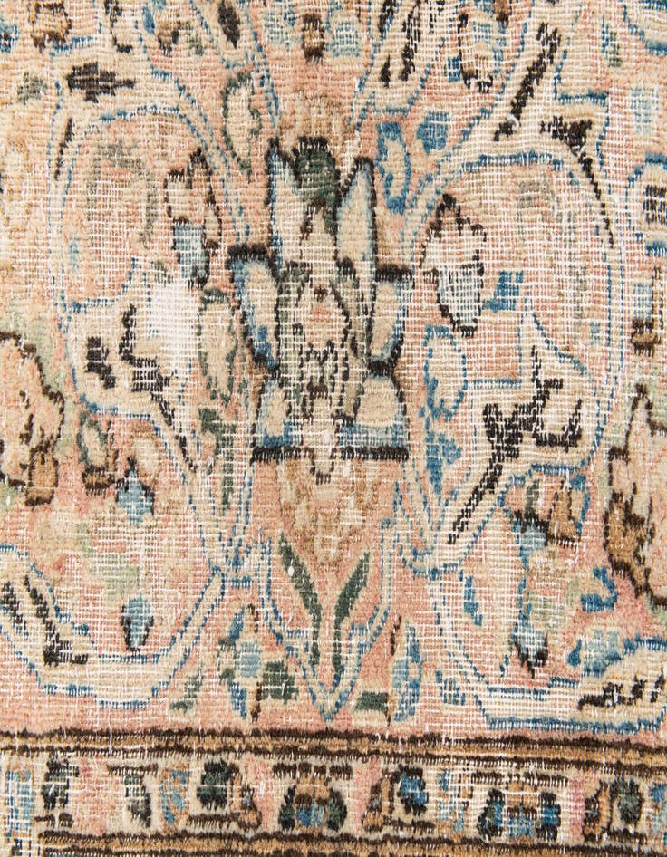 Detail image of  9' x 12' 9  Hand Knotted Ultra Vintage Persian Wool Rug
