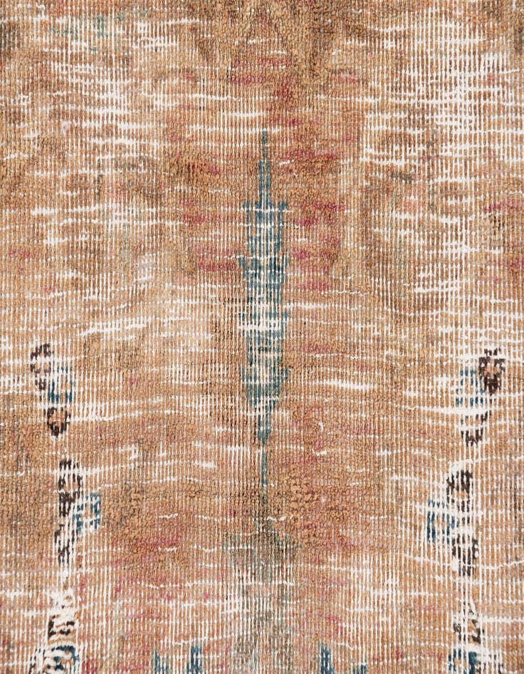 Detail image of  6' 7 x 9' 3  Hand Knotted Ultra Vintage Persian Wool Rug