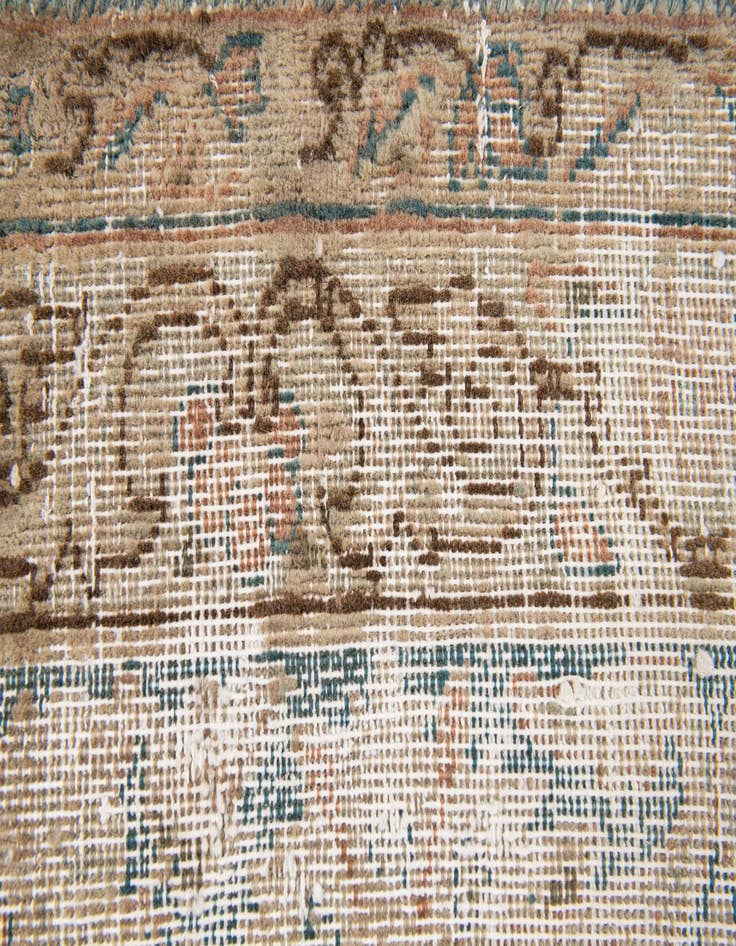 Detail image of  9' 9 x 13' 7  Hand Knotted Ultra Vintage Persian Wool Rug