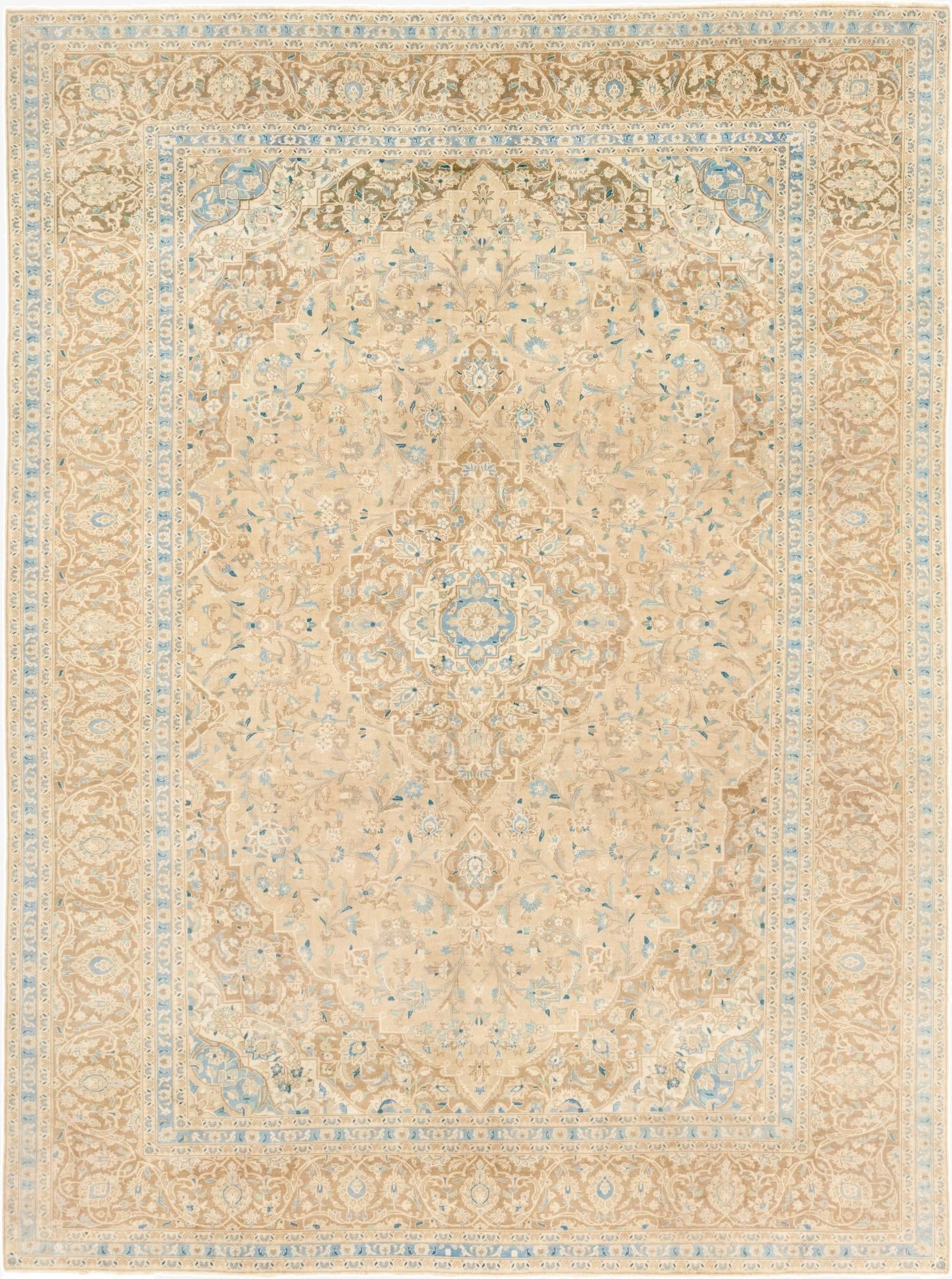  10' x 13' 6  Hand Knotted Ultra Vintage Persian Wool Rug