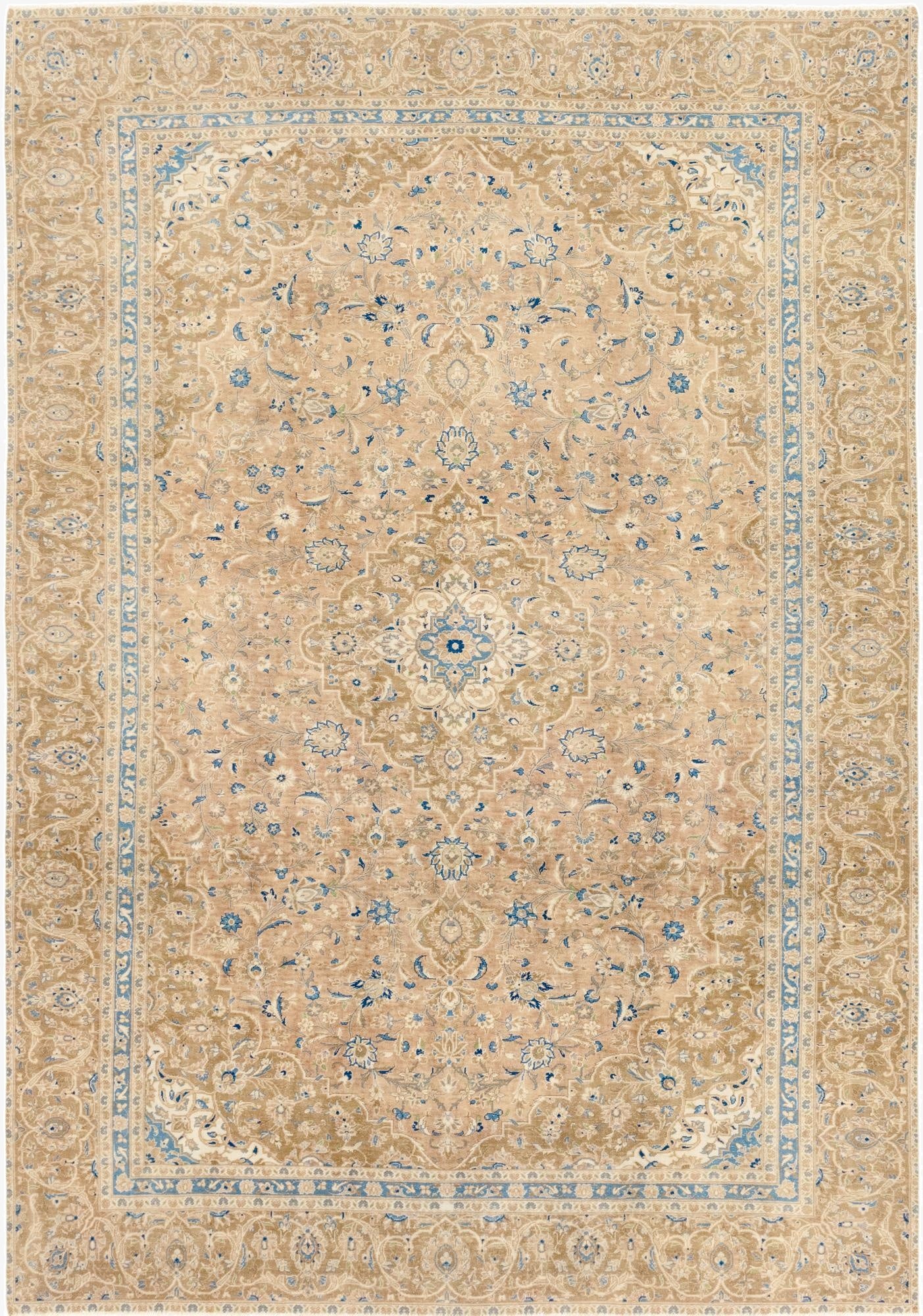  9' x 12' 9  Hand Knotted Ultra Vintage Persian Wool Rug