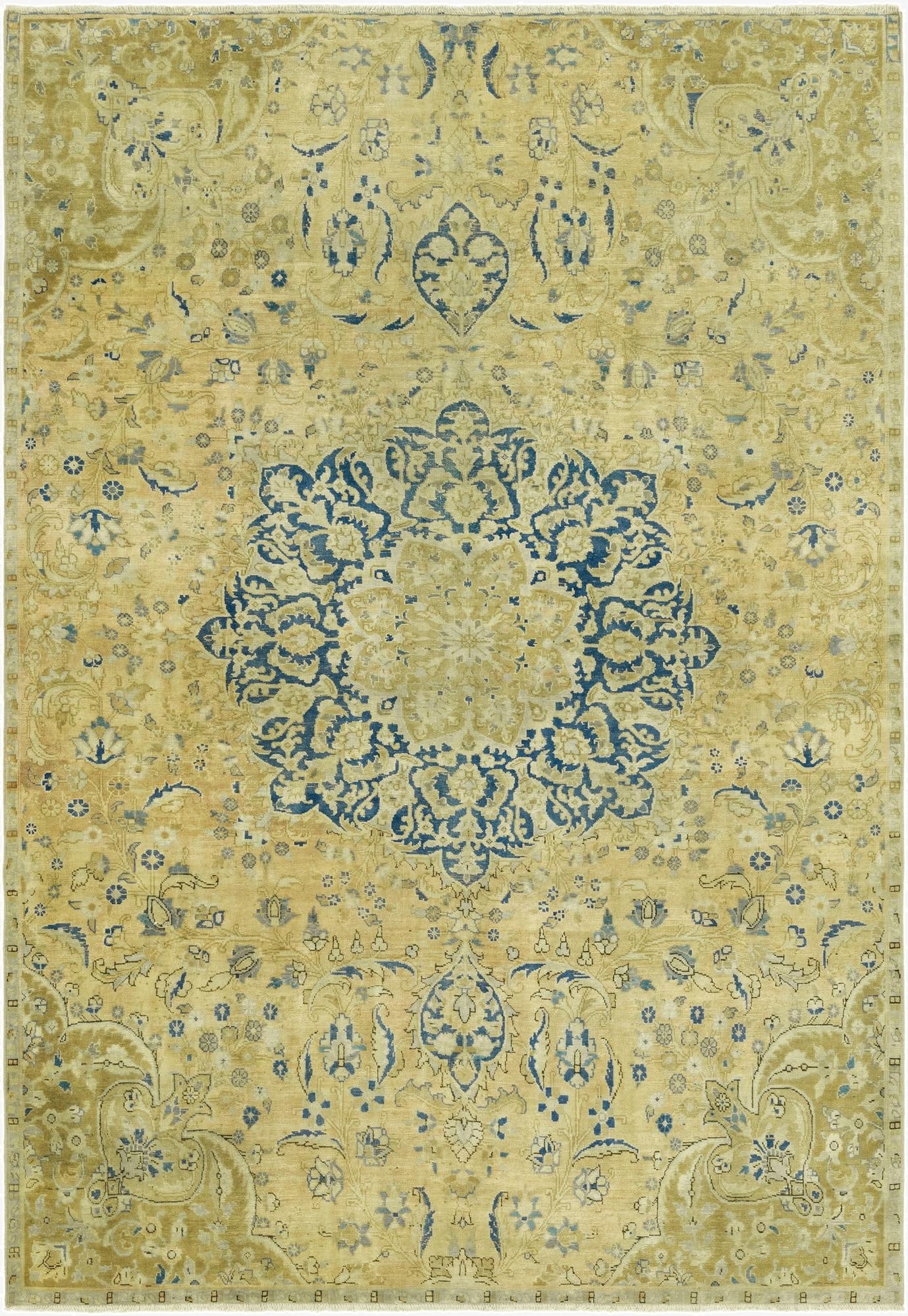 6' 9 x 10'  Hand Knotted Ultra Vintage Rug