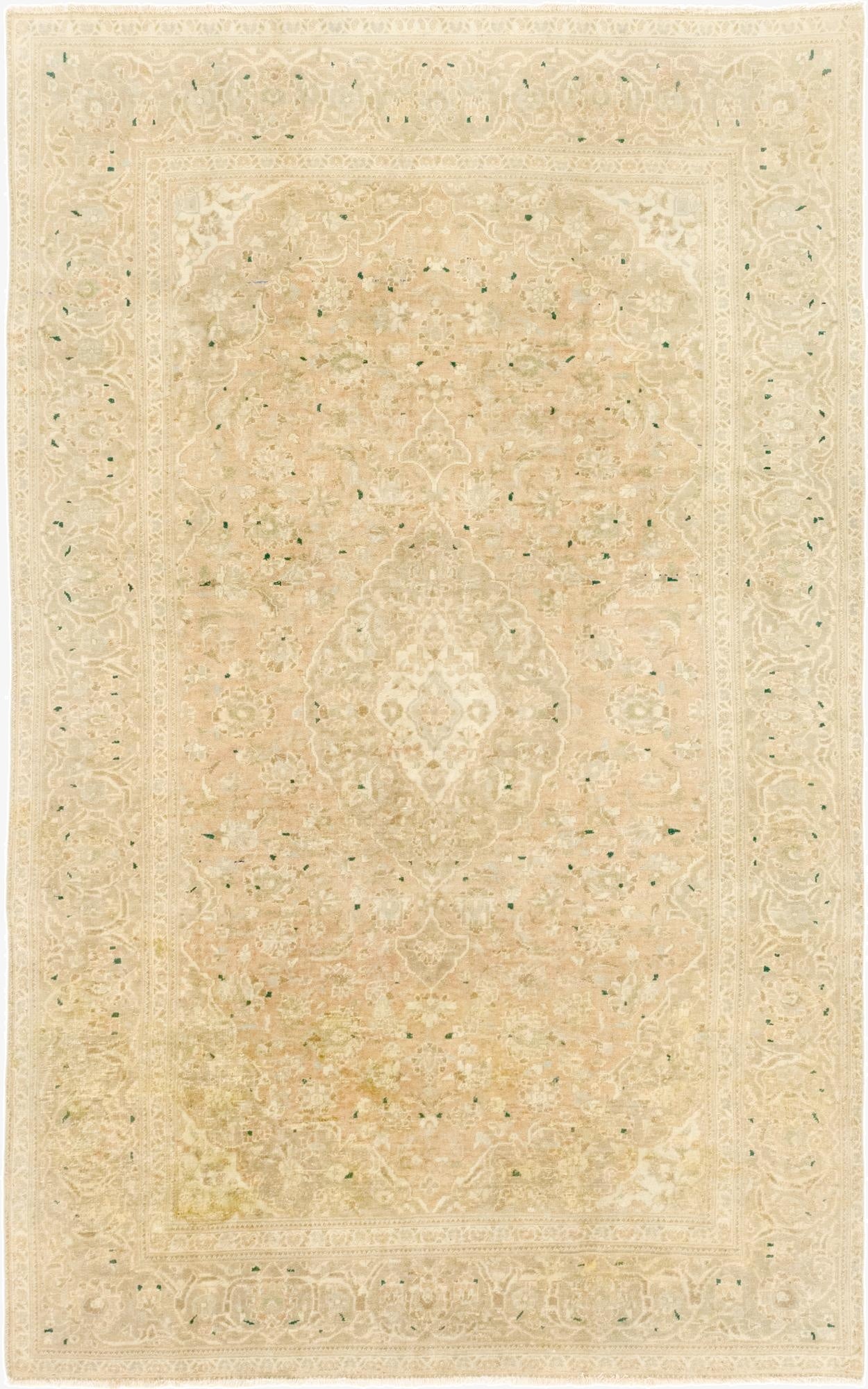  6' 2 x 9' 9  Hand Knotted Ultra Vintage Persian Wool Rug