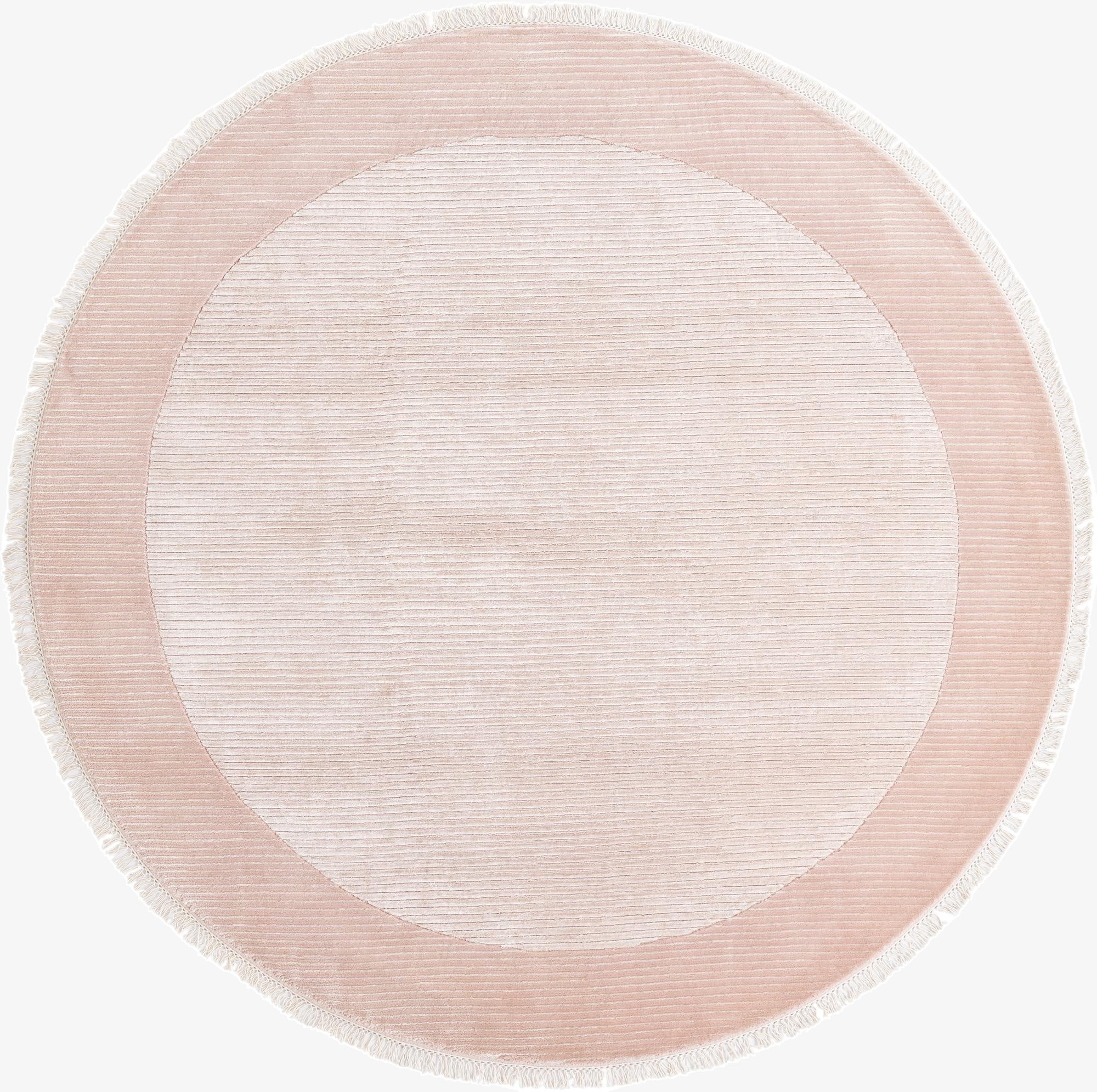  6' 9 x 6' 9  Hand Knotted Darya Wool Round Rug