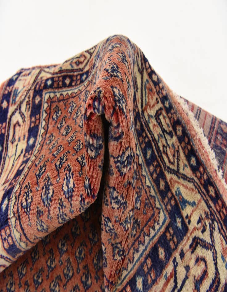 Detail image of  3' 7 x 10' 5  Hand Knotted Botemir Persian Wool Runner Rug