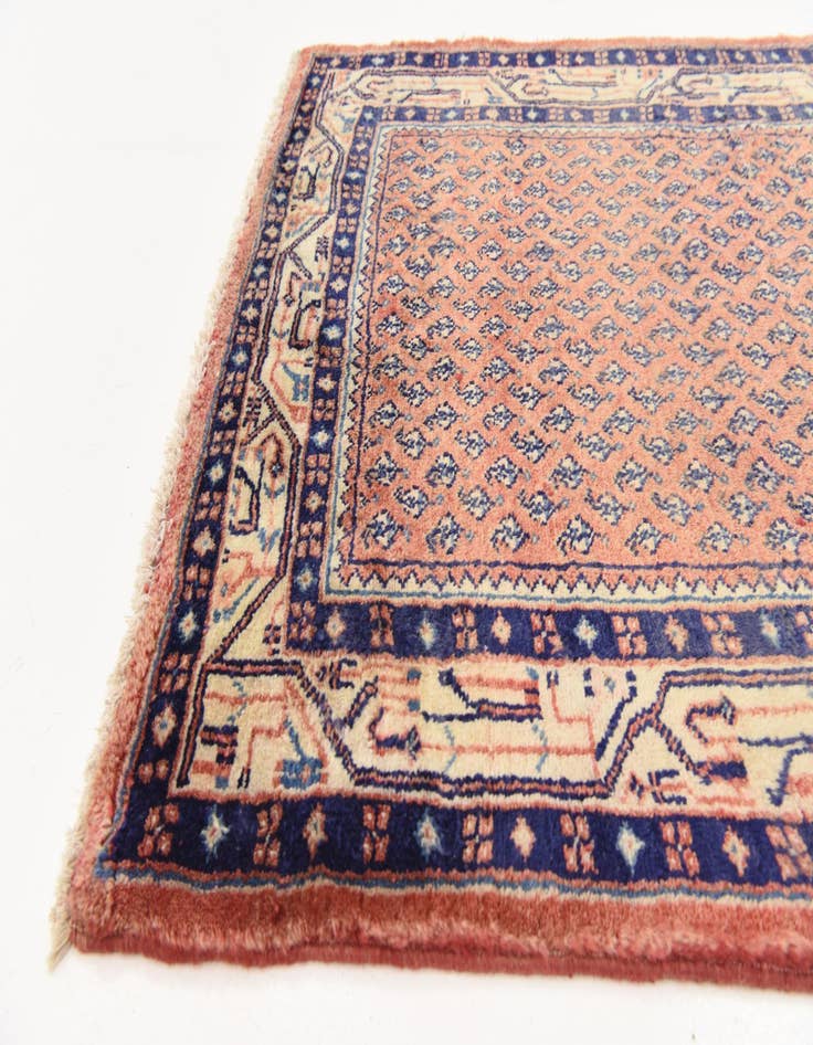 Detail image of  3' 7 x 10' 5  Hand Knotted Botemir Persian Wool Runner Rug