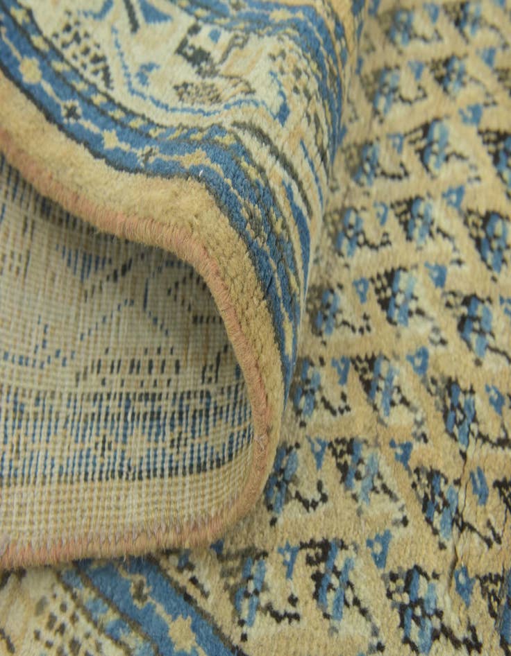 Detail image of  4' x 10' 8  Hand Knotted Botemir Persian Wool Runner Rug