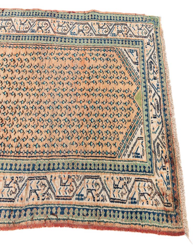 Detail image of  3' 5 x 9' 8  Hand Knotted Botemir Persian Wool Runner Rug