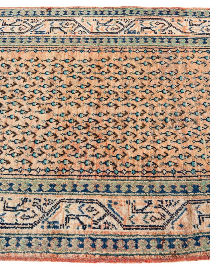 Detail image of  3' 5 x 9' 8  Hand Knotted Botemir Persian Wool Runner Rug