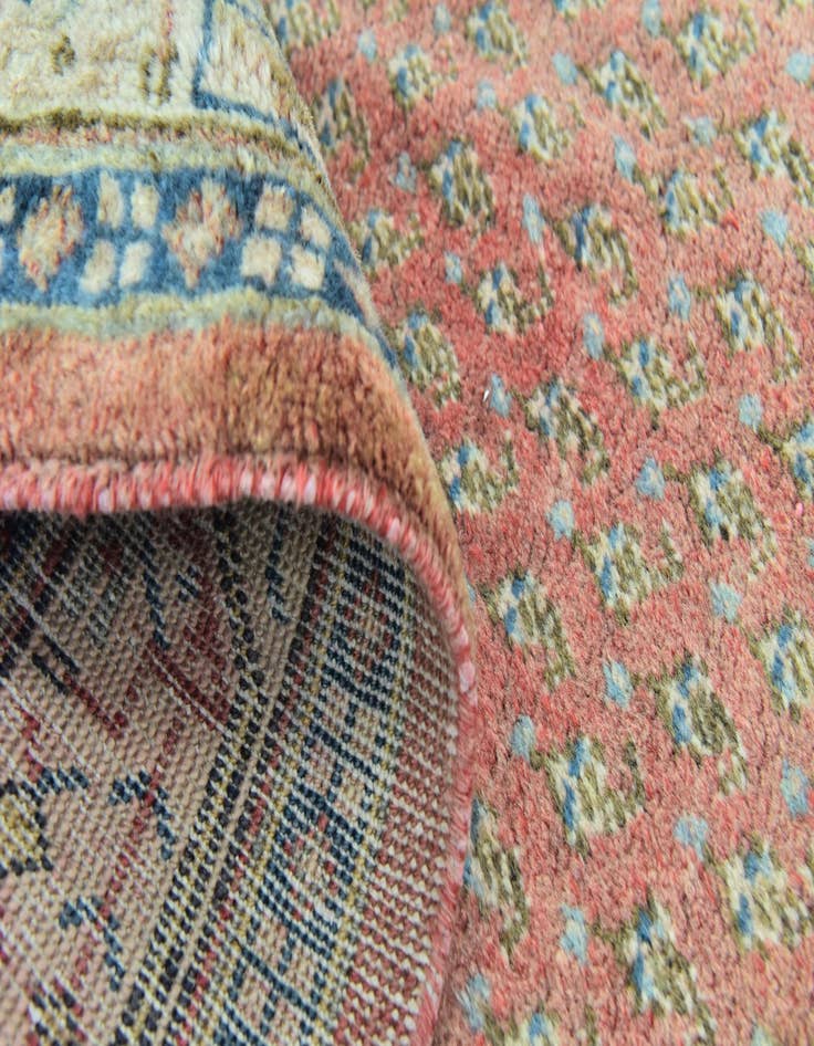 Detail image of  3' 8 x 10'  Hand Knotted Botemir Persian Wool Runner Rug