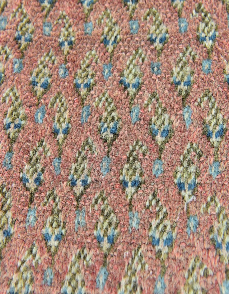 Detail image of  3' 8 x 10'  Hand Knotted Botemir Persian Wool Runner Rug