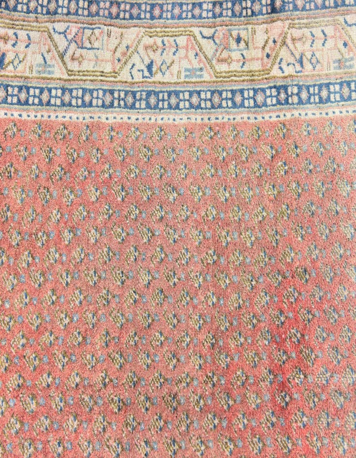 Detail image of  3' 8 x 10'  Hand Knotted Botemir Persian Wool Runner Rug