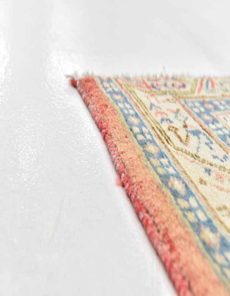 Detail image of  3' 8 x 10'  Hand Knotted Botemir Persian Wool Runner Rug