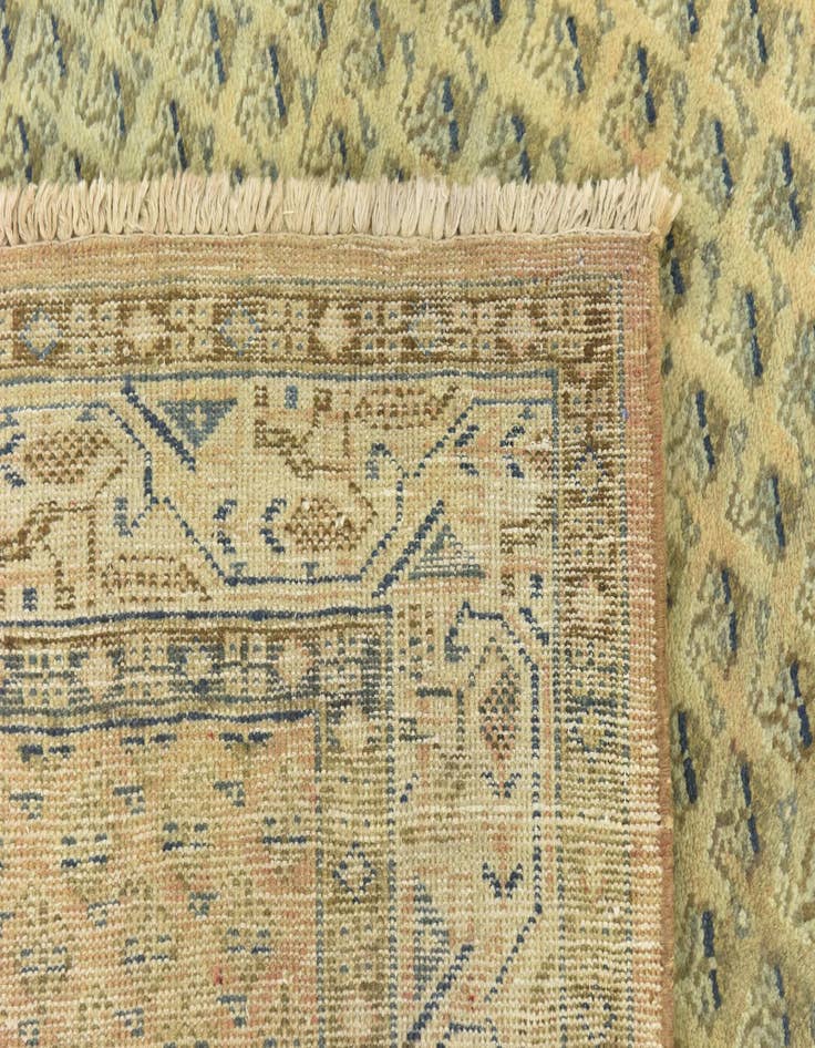 Detail image of  4' 7 x 10' 10  Hand Knotted Botemir Persian Wool Runner Rug