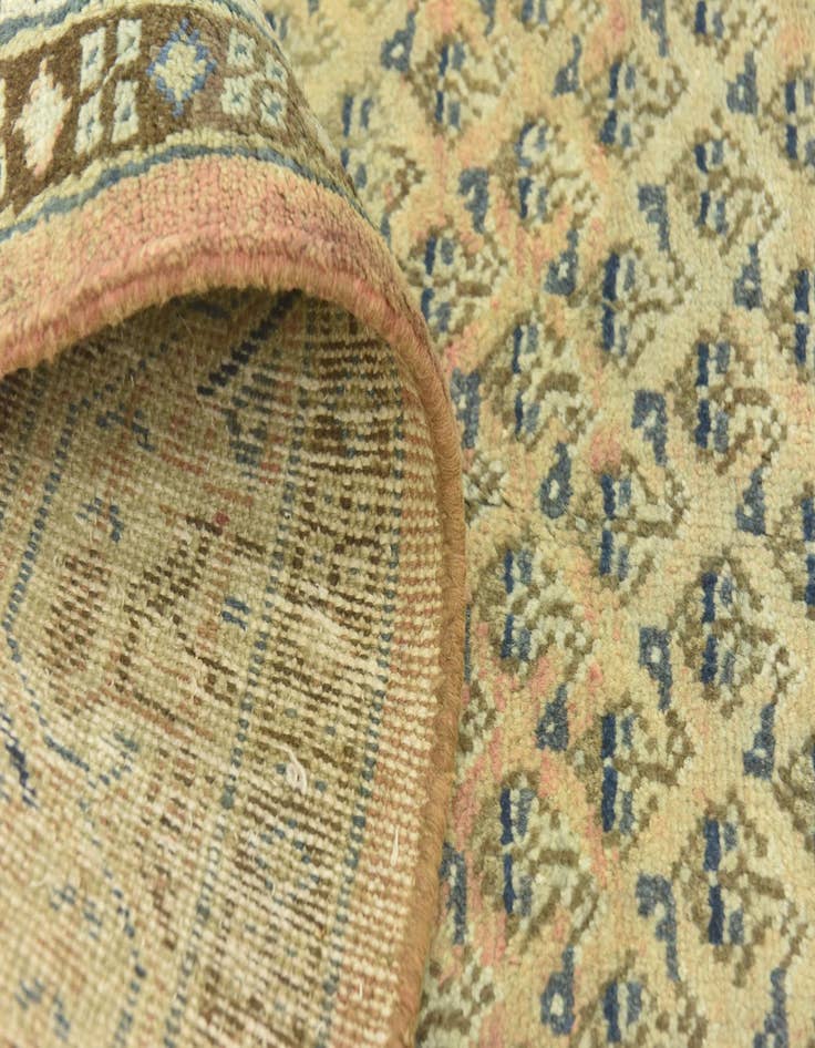 Detail image of  4' 7 x 10' 10  Hand Knotted Botemir Persian Wool Runner Rug