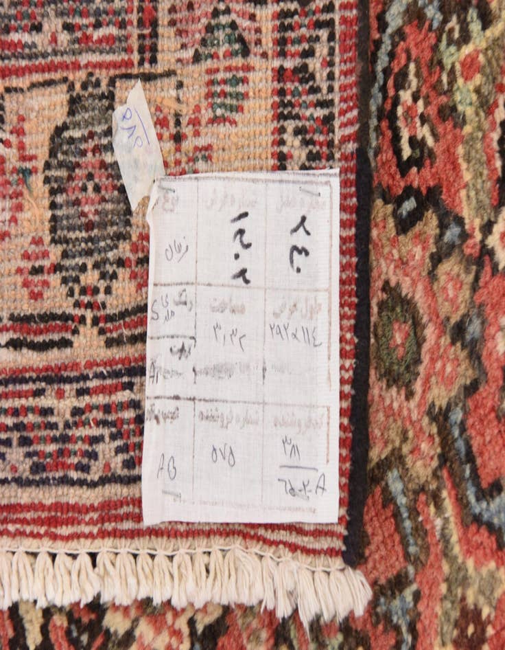 Detail image of  3' 10 x 9' 9  Hand Knotted Farahan Persian Wool Runner Rug