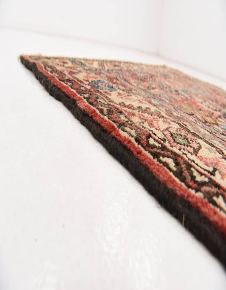 Detail image of  3' 10 x 9' 9  Hand Knotted Farahan Persian Wool Runner Rug