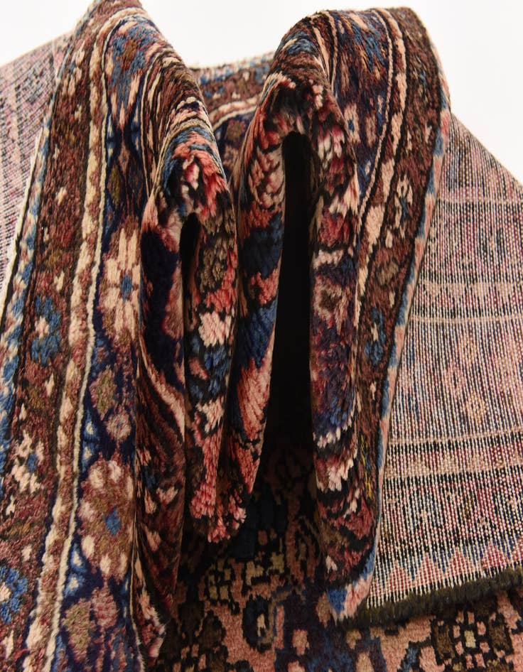 Detail image of  3' 8 x 10' 3  Hand Knotted Hossainabad Persian Wool Runner Rug