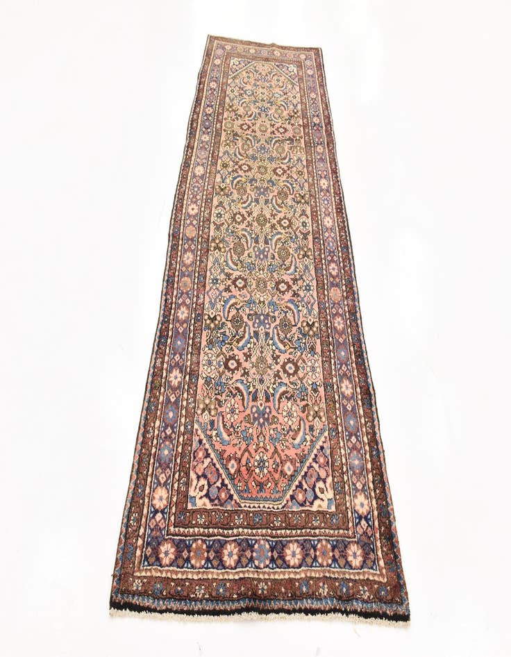 Detail image of  3' 8 x 10' 3  Hand Knotted Hossainabad Persian Wool Runner Rug