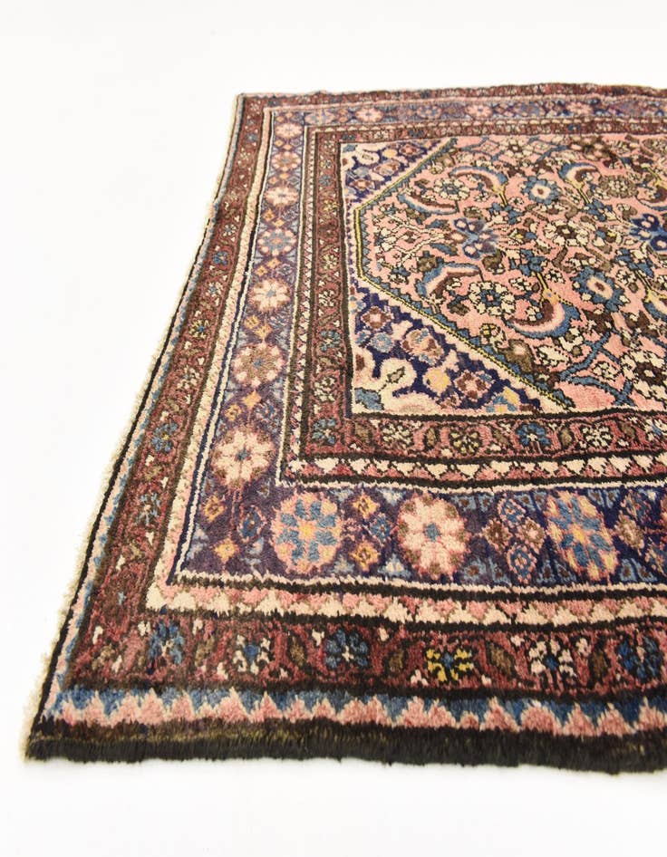 Detail image of  3' 8 x 10' 3  Hand Knotted Hossainabad Persian Wool Runner Rug