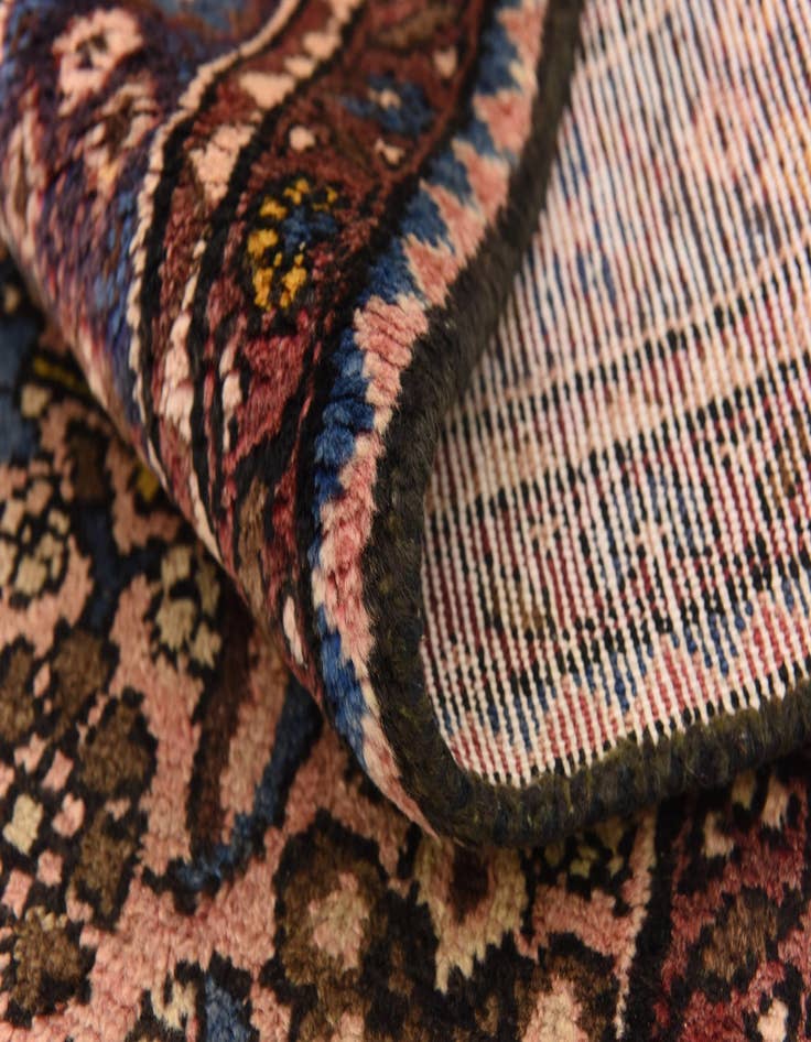 Detail image of  3' 8 x 10' 3  Hand Knotted Hossainabad Persian Wool Runner Rug