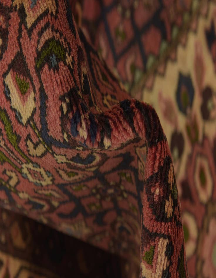 Detail image of  3' 7 x 10' 4  Hand Knotted Hossainabad Persian Wool Runner Rug