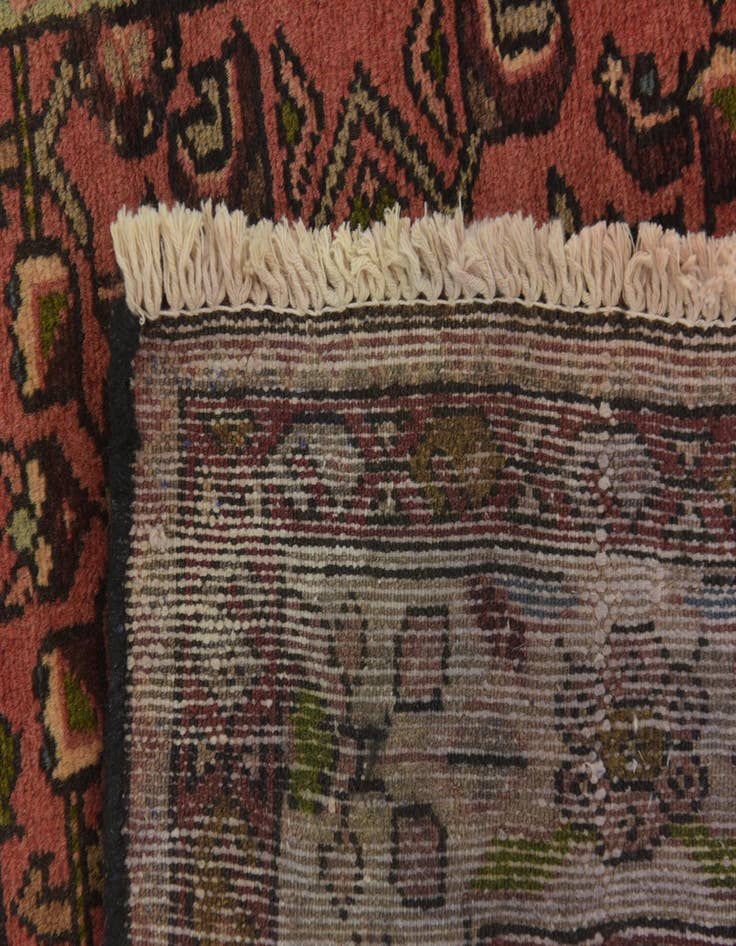 Detail image of  3' 7 x 10' 4  Hand Knotted Hossainabad Persian Wool Runner Rug