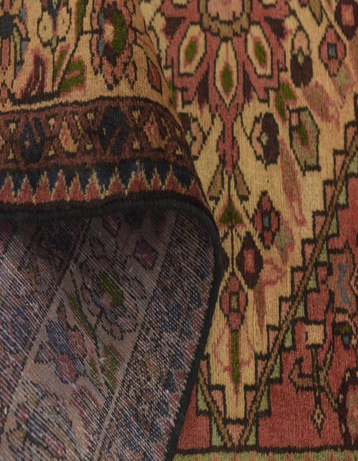 Detail image of  3' 7 x 10' 4  Hand Knotted Hossainabad Persian Wool Runner Rug