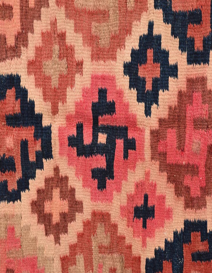 Detail image of  4' x 13' 2  Hand Woven Kilim Fars Wool Runner Rug