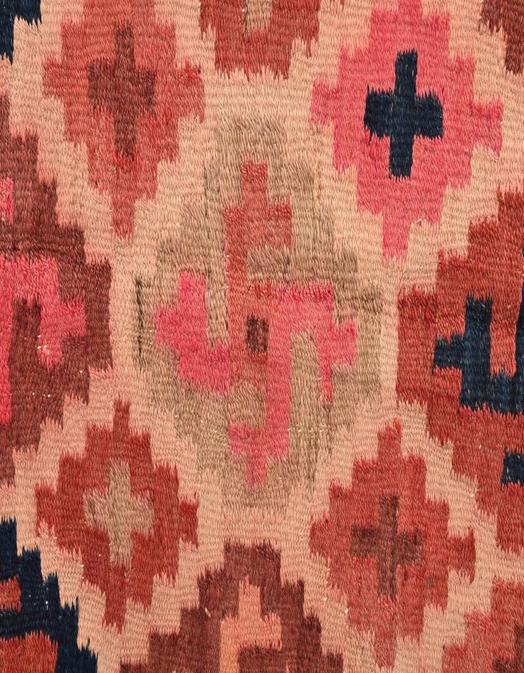 Detail image of  4' x 13' 2  Hand Woven Kilim Fars Wool Runner Rug