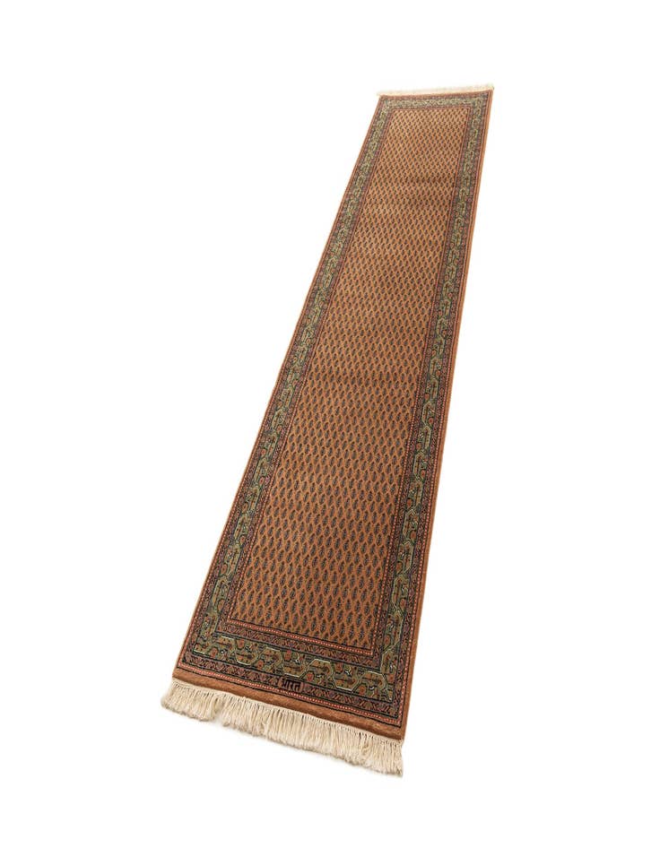 Detail image of  2' 9 x 9' 8  Hand Knotted Mir Wool Runner Rug