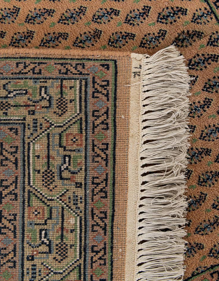 Detail image of  2' 4 x 4' 7  Hand Knotted Mir Wool Runner Rug