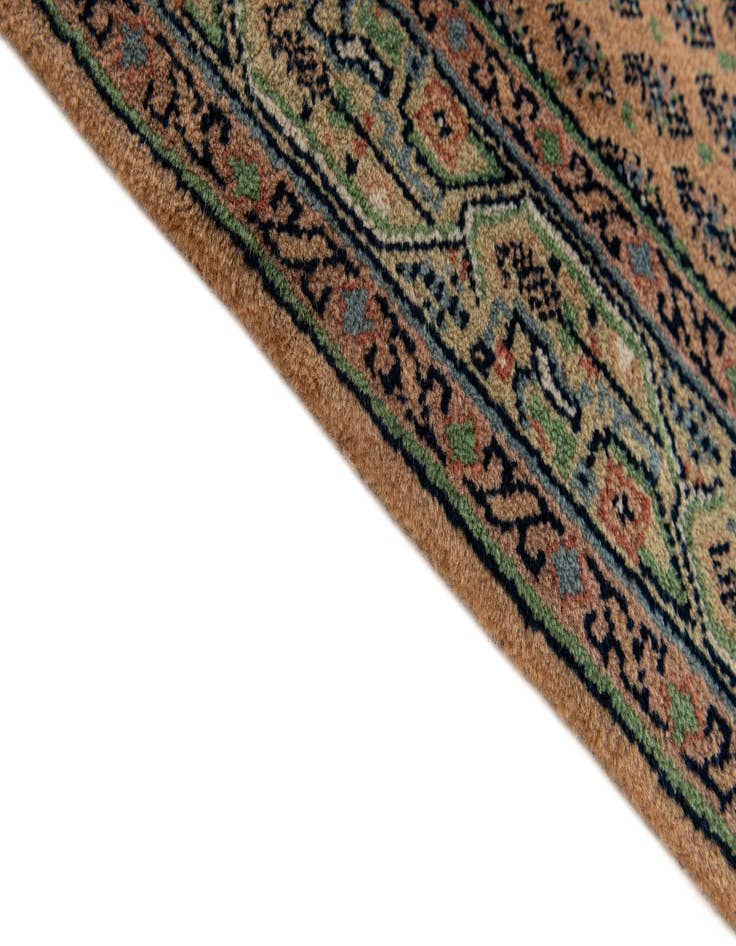 Detail image of  2' 4 x 4' 7  Hand Knotted Mir Wool Runner Rug