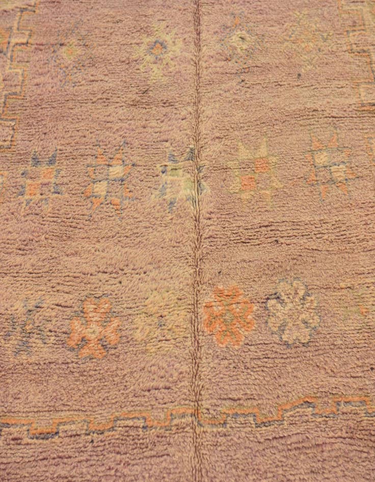 Detail image of  6' 2 x 13' 5  Hand Knotted Moroccan Wool Runner Rug