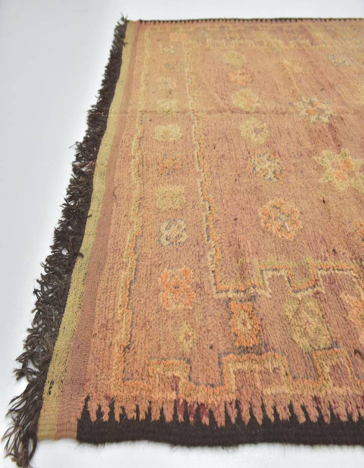 Detail image of  6' 2 x 13' 5  Hand Knotted Moroccan Wool Runner Rug