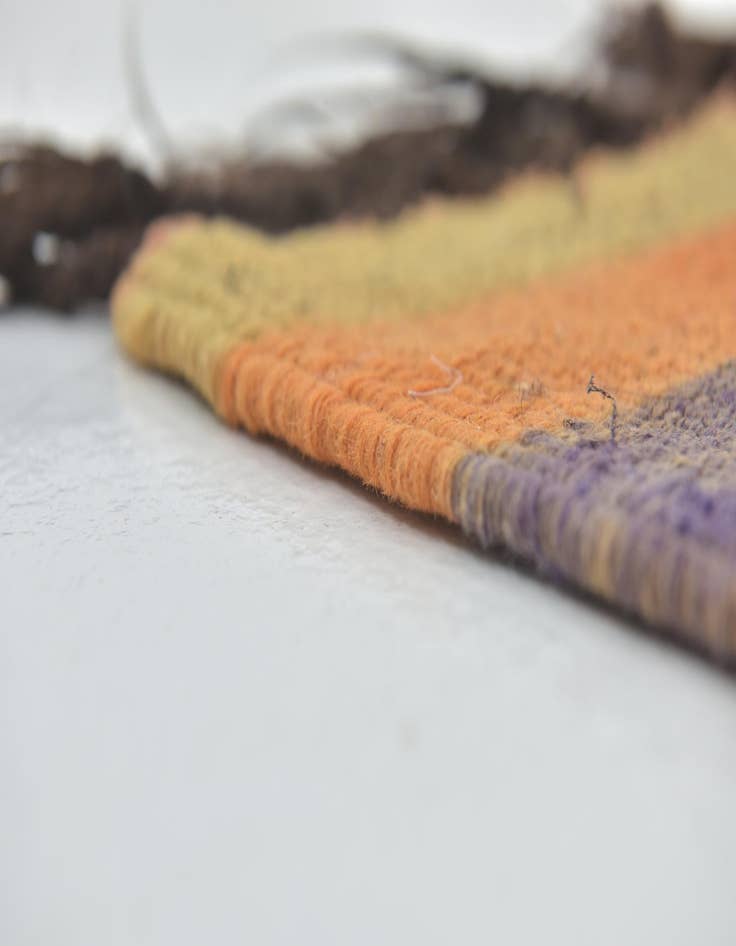 Detail image of  6' 3 x 15' 5  Hand Knotted Moroccan Wool Runner Rug