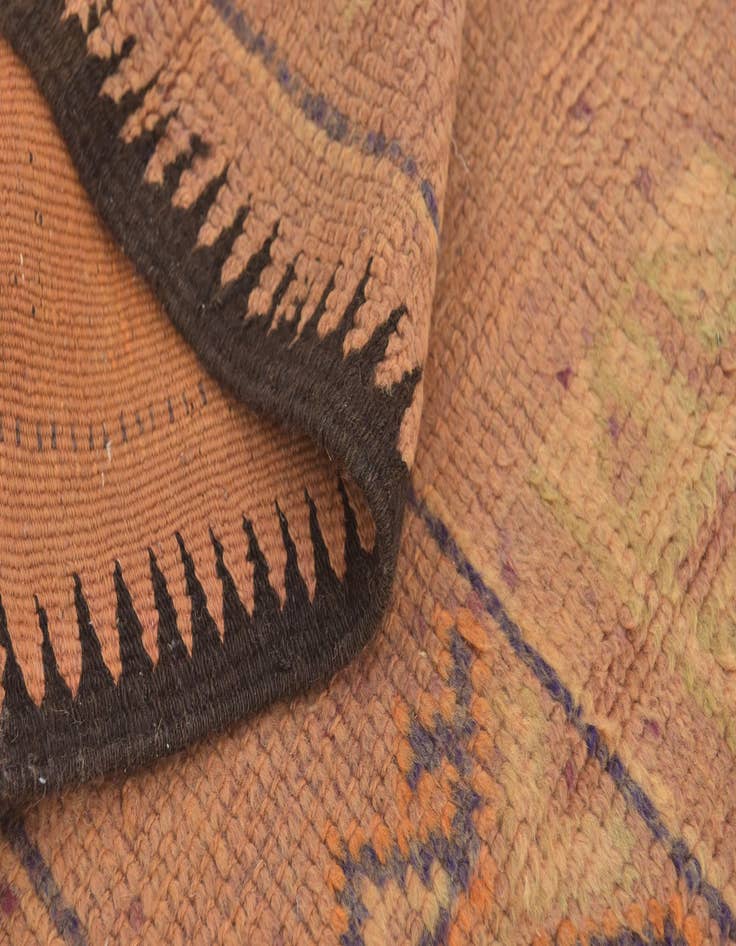 Detail image of  6' 3 x 15' 5  Hand Knotted Moroccan Wool Runner Rug