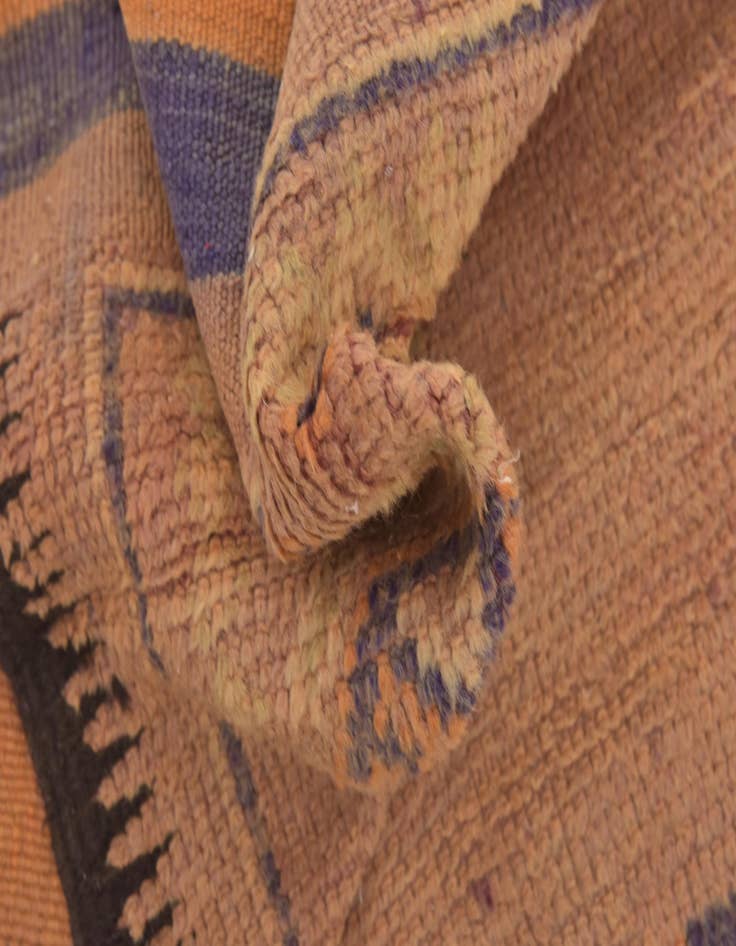 Detail image of  6' 3 x 15' 5  Hand Knotted Moroccan Wool Runner Rug