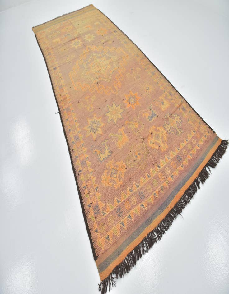 Detail image of  6' x 13' 9  Hand Knotted Moroccan Wool Runner Rug