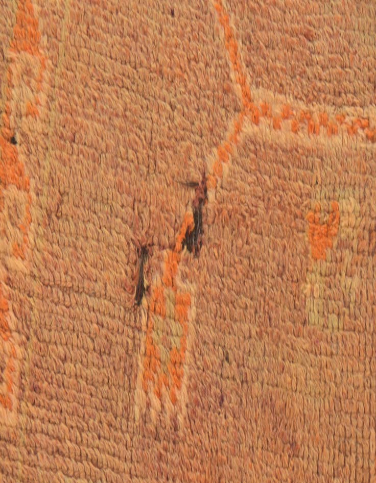 Detail image of  6' x 12'  Hand Knotted Moroccan Wool Runner Rug