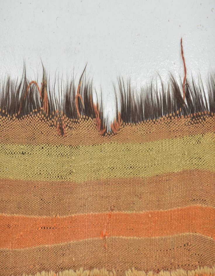 Detail image of  6' x 12'  Hand Knotted Moroccan Wool Runner Rug