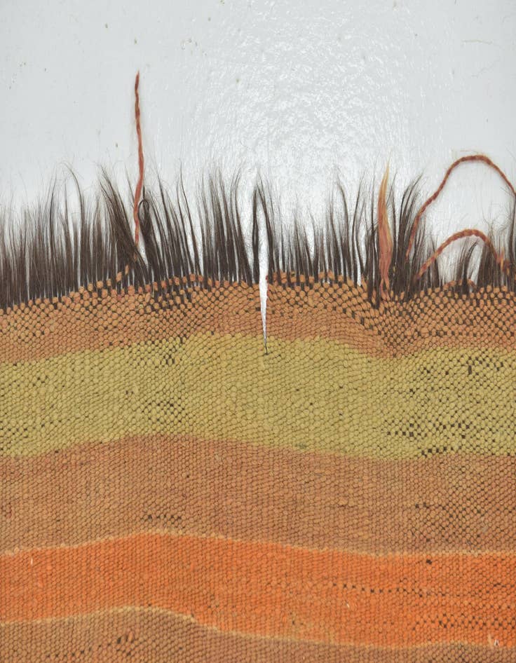 Detail image of  6' x 12'  Hand Knotted Moroccan Wool Runner Rug