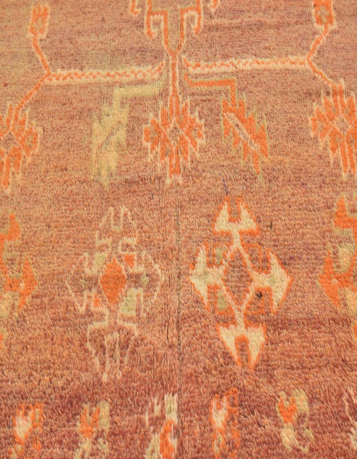 Detail image of  6' x 12'  Hand Knotted Moroccan Wool Runner Rug