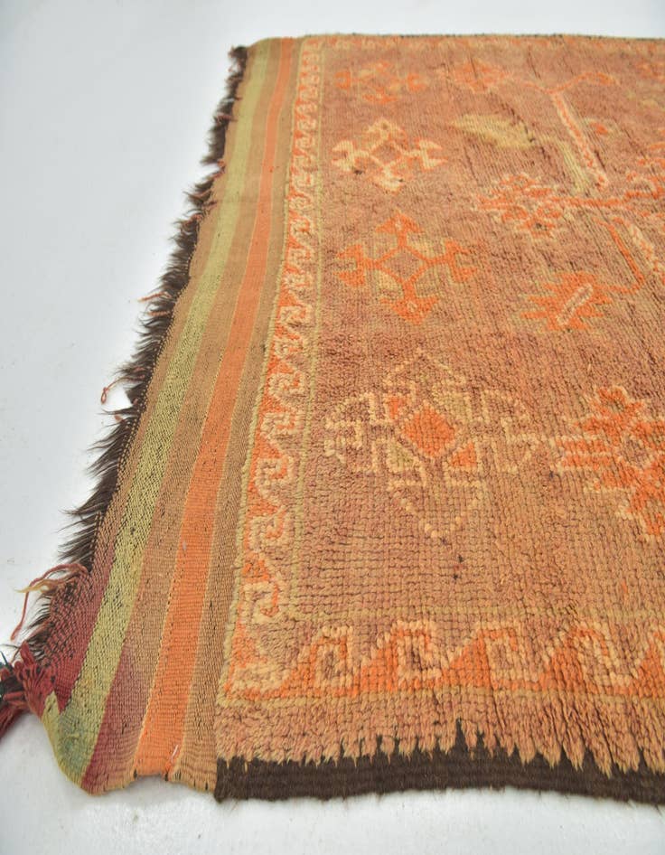Detail image of  6' x 12'  Hand Knotted Moroccan Wool Runner Rug