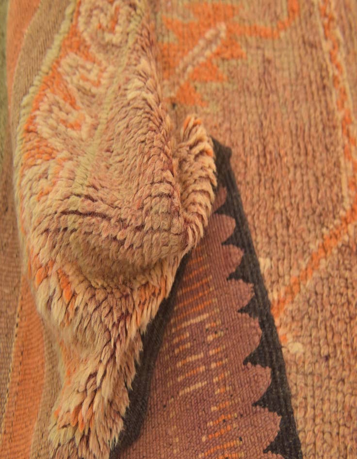 Detail image of  6' x 12'  Hand Knotted Moroccan Wool Runner Rug