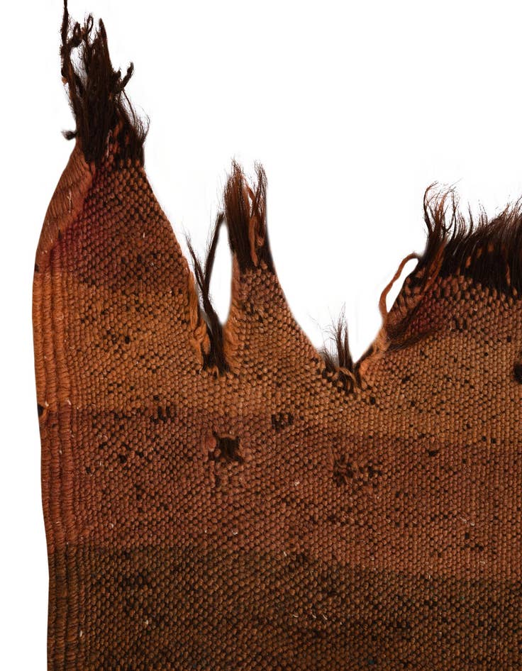 Detail image of  6' 8 x 13' 8  Hand Knotted Moroccan Wool Runner Rug