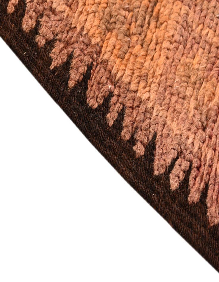 Detail image of  6' 8 x 13' 8  Hand Knotted Moroccan Wool Runner Rug