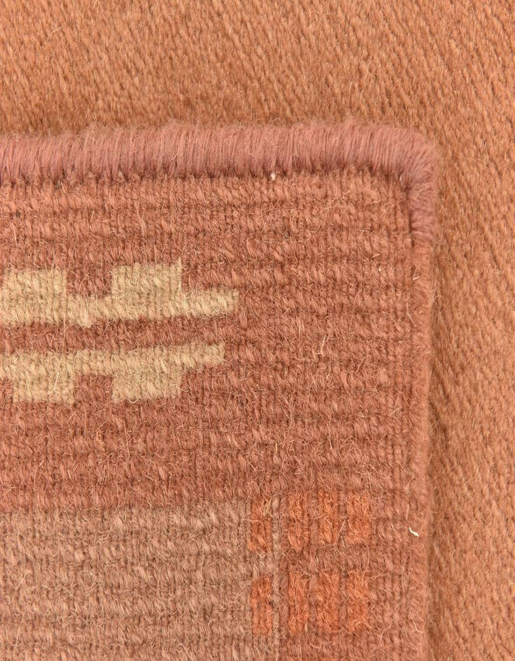 Detail image of  2' 4 x 4' 7  Hand Knotted Nepal Wool Runner Rug